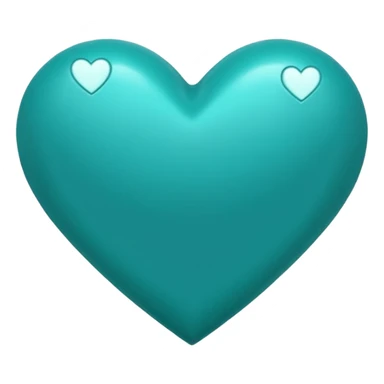 Teal heart saying 'da best'  sticker