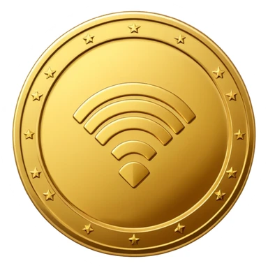 wifi money coin  sticker