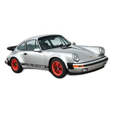 Pastèque dans une Porsche sticker