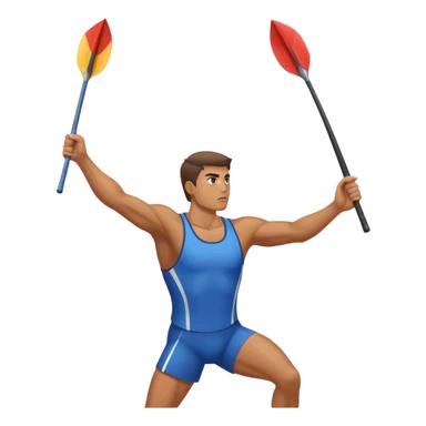 A man throw javlin sticker