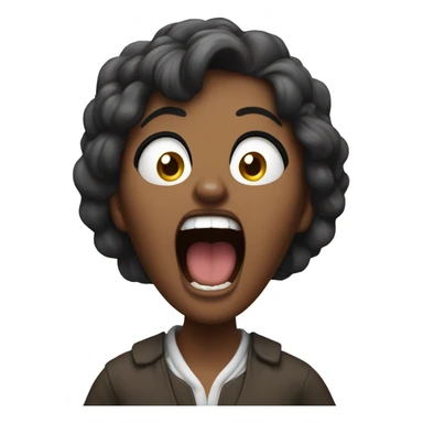 teresa thyper super  screaming exagg sticker