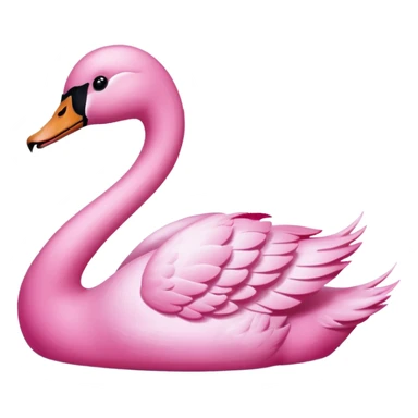 pink swan sticker