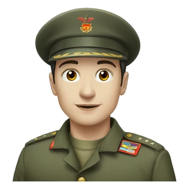 pavel durov in military uniform sticker