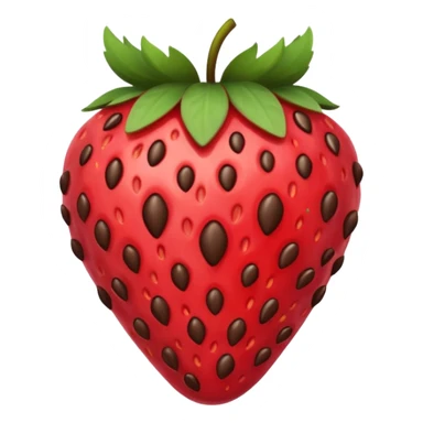 strawberry covered in chocolate sticker