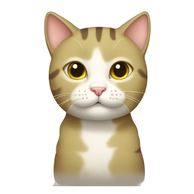 Cute olive cat sticker