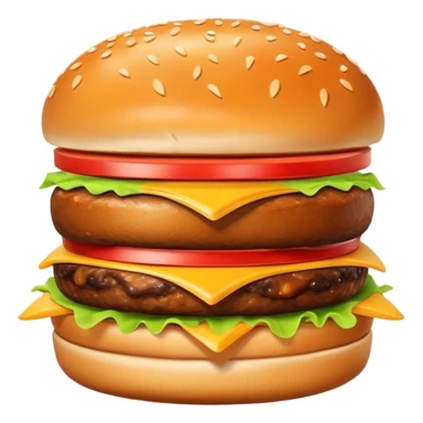 Fries and burger best friends sticker