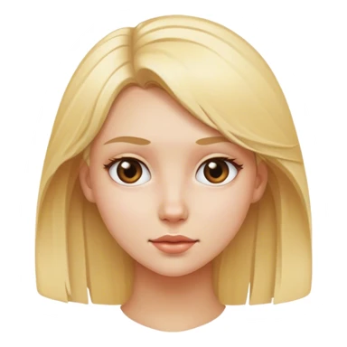 blonde girl portrait looking at viewer sticker
