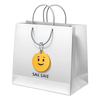 white shopping bags with sale tag




 sticker