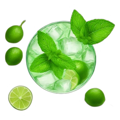 Six mojito on table sticker