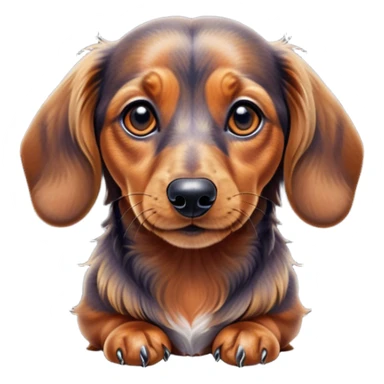 Stoned wienerdog sticker