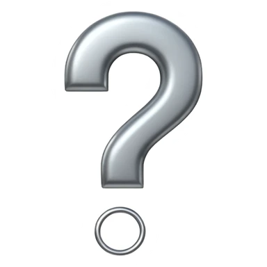 Question mark sticker