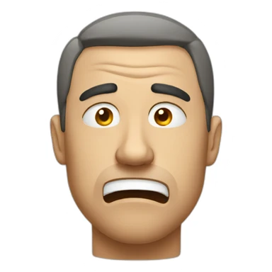 stressed man sticker