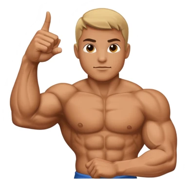 Braço forte apontado para direita sticker