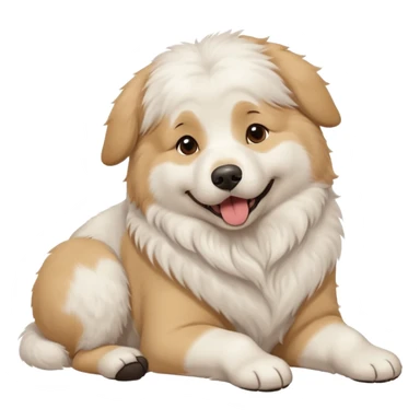 Great Pyrenees Belly Rub Emoji sticker