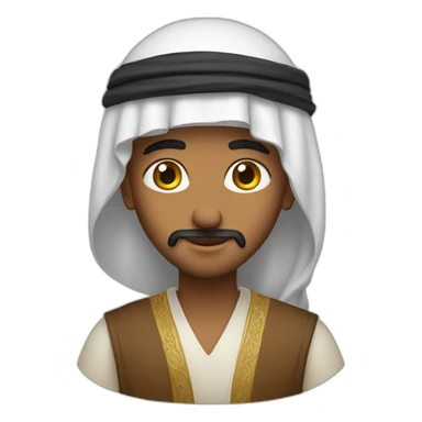 Arab with a kafiya sticker