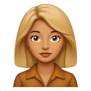 Retro 70s woman face sticker