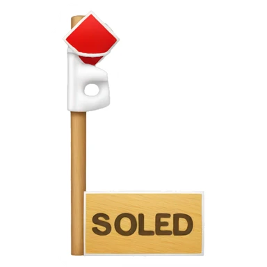 sold sign sticker