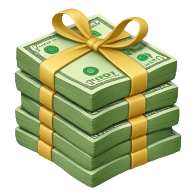 Small money stack sticker