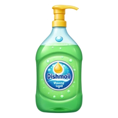 Dishwashing liquid sticker