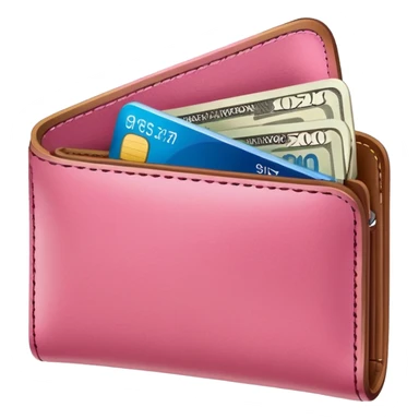Empty Wallet in pink sticker