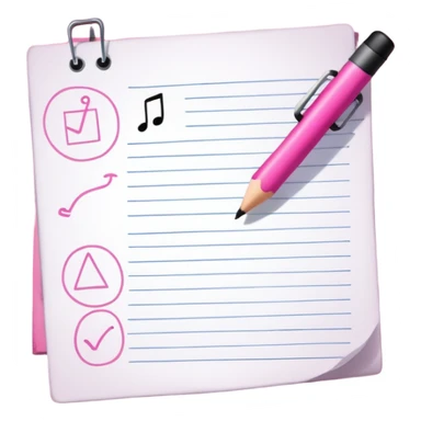 exam paper pink themed  sticker