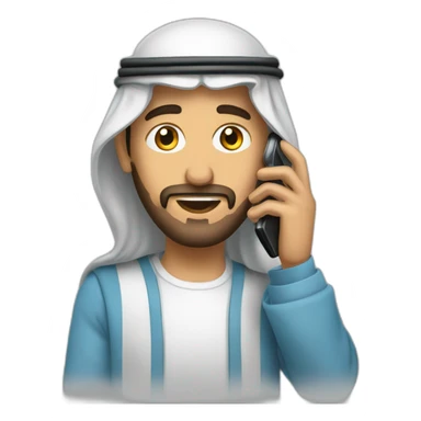 Un arabe qui vole un téléphone sticker