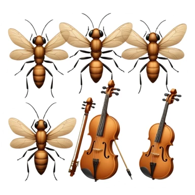Musician Insects sticker