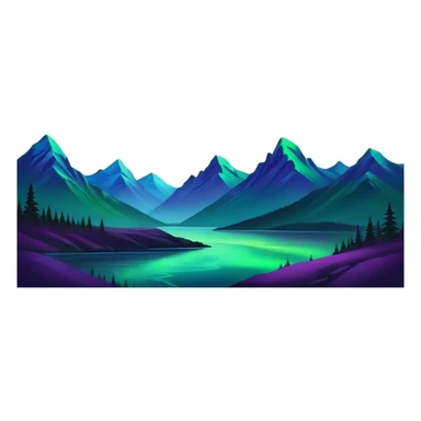 northern lights sticker