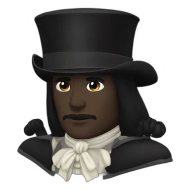 Chevalier noir noir sticker