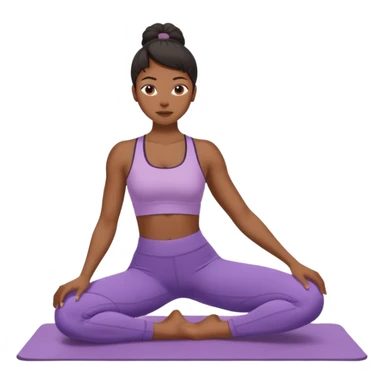 black woman doing pilates sticker