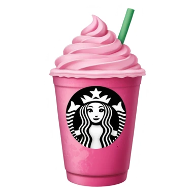 Starbucks pink matcha sticker