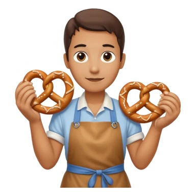 pretzel seller sticker