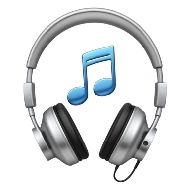 headphone with music note sticker