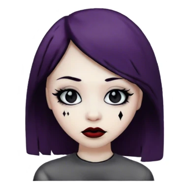 Emo girl makeup sticker