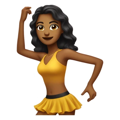 salsa dance girl sticker