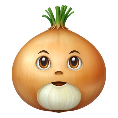 an onion without face and leaves sticker