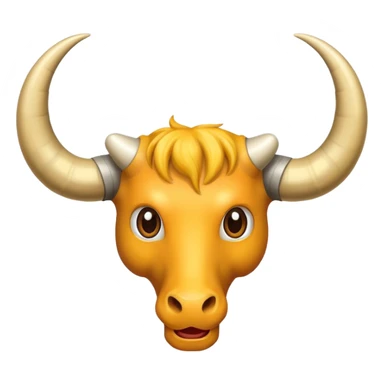 a pair of horns, isolated sticker