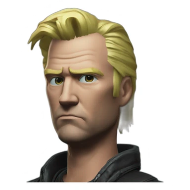 Trump in cyberpunk 2077 sticker