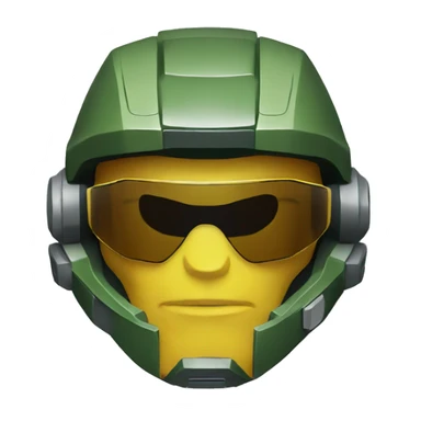 Master chief wearing sunglasses sticker