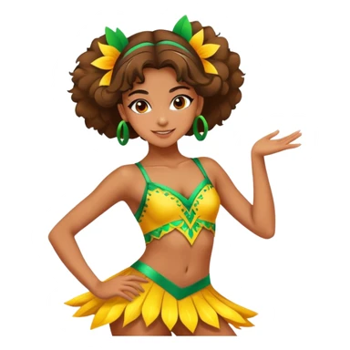 Brazilian Teen girl dance competition  sticker