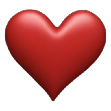 Red leather heart with black lace border sticker