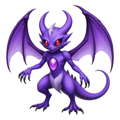 Darkrai-Lunala-Haunter-Fakémon-hybrid-creature (full body)  sticker