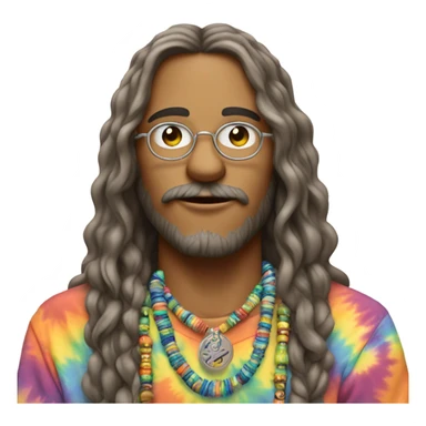 hippie smoking  sticker