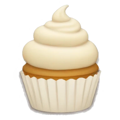 beige cupcake sticker