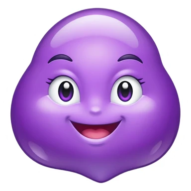 Eggplant emoji backwards sticker