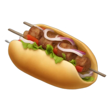 a kebab sticker