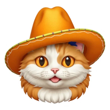 In gato con un sombrero sticker