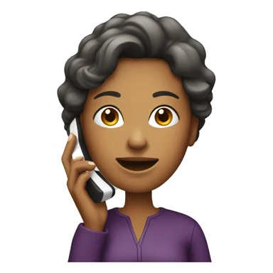 Woman talking on her cellphone sticker
