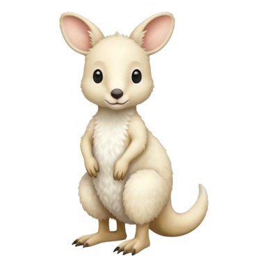 white kangaroo sticker