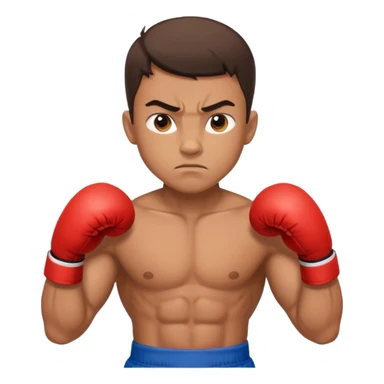 boy professional boxer sticker